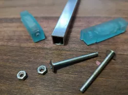 Universal handle support for drawer/cabinet (12mm square rod 1 mm thick)