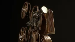 Vintage Projector Low-poly 3D model