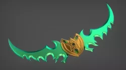 Warglaive Azzinoth WOW Illidan Warcraft glaive weapon blade 3D model