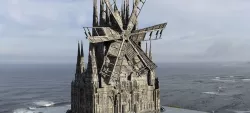 Windmill Cthulhu Town Horror Building different  3D model