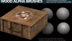 Wood Alpha Brushes for Zbrush Texture