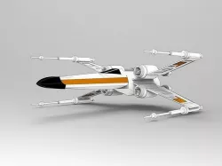 X Wing star wars x-wing fighter 3D model