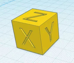 XYZ Calibration cube 