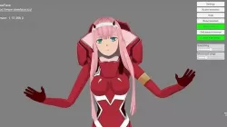Zero Two Avatar for VTuber Low-poly 3D model