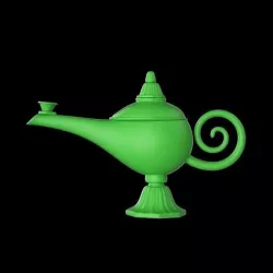 3d Icon Stylized Ala Aldin Lamp Low-poly 3D model