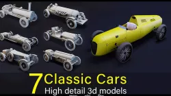 7- Classic Cars- High detail 3d models Low-poly 3D model