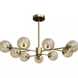 9 Lights Living Room Ceiling Chandelier Low-poly 3D model