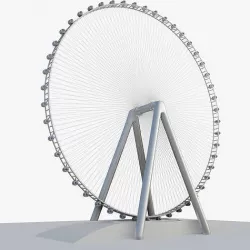 Ain Dubai 3D model