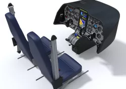 Aircraft Control Panel and Seats 3 3D model