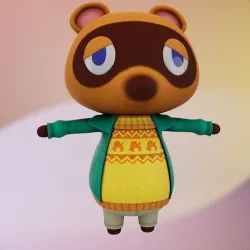 Animal Crossing - Tom Nook Low-poly 3D model