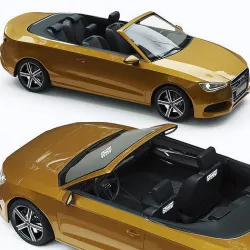 Audi C3 cabriolet 3D model