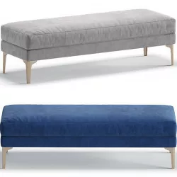 Bench TIFFANY by Cazarina Interiors 3 Colors Version 3D model