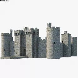 Bodiam Castle 3D model