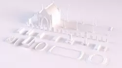 Cemetery collection 3D model