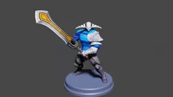 Character Sven Dota 2 Low-poly 3D model