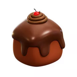 Chocolate Pinch Cake Low-poly 3D model