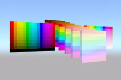 Color palette material color 3D model