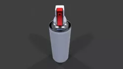 Compressed Air Can V01 Low-Poly Low-poly 3D model