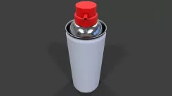Compressed Air Can V02 Low-Poly Low-poly 3D model
