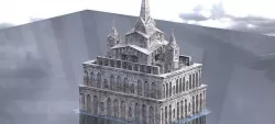 Cthulhu Cult Church larger 3D 3D model