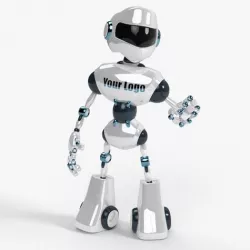 Custom Robot Low-poly 3D model