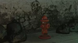 Dirty Rusty Fire Hydrant Low-poly 3D model