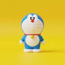 Doraemon Low-poly 3D model