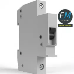 Electrical automatic switch 3D model