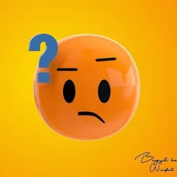 Emoji Confused Face With a Question Mark Low-poly 3D model