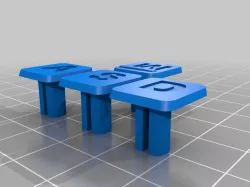 flat keycaps with bump like on "f" but on "w"