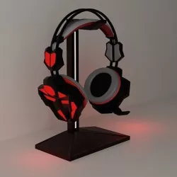 gamer headphones audifonos gamer 3D model