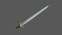 Gondor Sword - The Lord of the Rings Low-poly 3D model