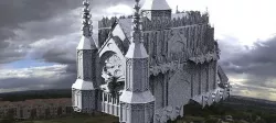 Gothic Cathedral Cult Architecture Cathedral 2  3D model
