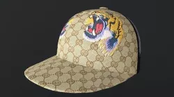 GUCCI TIGER CAP PBR Low-poly 3D model