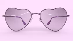 Heart Sunglasses Low Poly PBR Realistic Low-poly 3D model