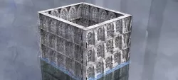 Hogwarts style wall layers 3D model