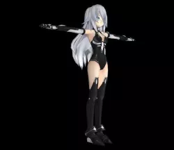 Hyperdimension Neptunia Mk2 - Black Heart Low-poly 3D model Low-poly 3D model