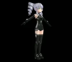 Hyperdimension Neptunia Mk2 - Black Sister Low-poly 3D model Low-poly 3D model