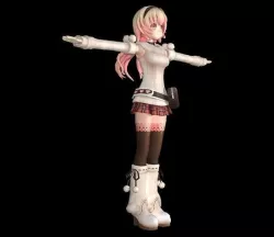 Hyperdimension Neptunia Mk2 - Compa Low-poly 3D model Low-poly 3D model