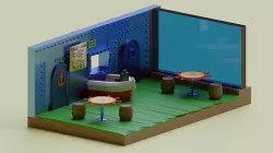 Isometric Krusty Krab 3D model