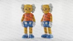 Kaws Bart Simpson Textured Low-poly 3D model