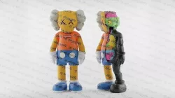 Kaws Bart Simpson x Kaws Bart Simpson Flayed Open Textured Low-poly 3D model