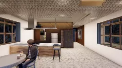 kitchen and work area 3D model