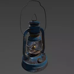 Little Wizard Oil Lantern 8K Low-poly 3D model