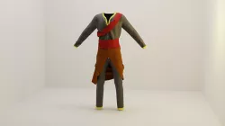 Malay Silat Fighter Shirt 3D model