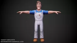 Man Builder Low-poly 3D model