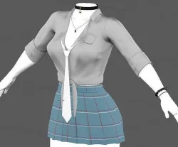 Marin Kitagawa Outfit and Body 3D model