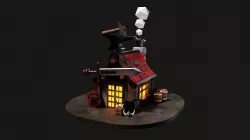 Medieval blacksmith evee blender  3D model