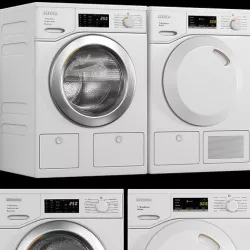 Miele Washing machine and Dryer 3D model