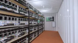 Mining Farm Container with Solar Panel 3D model